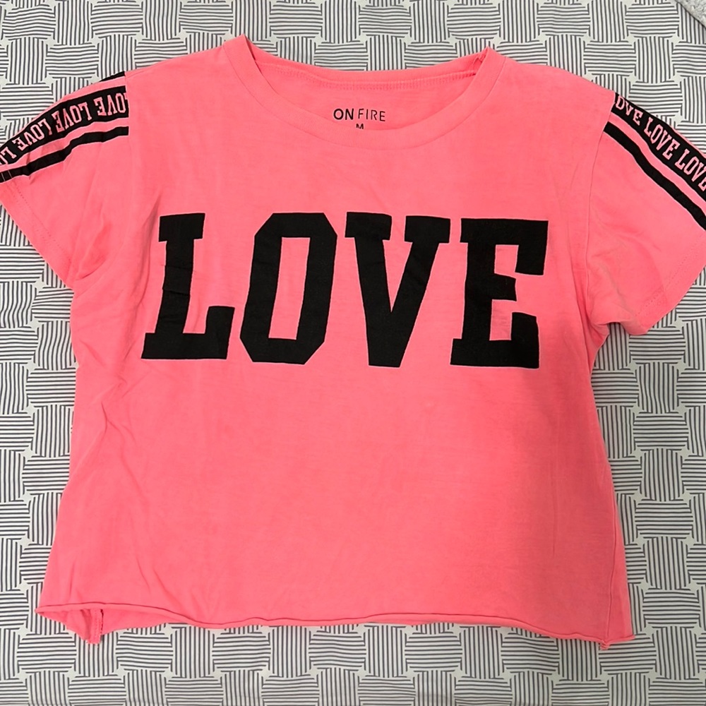 Hot pink crop top